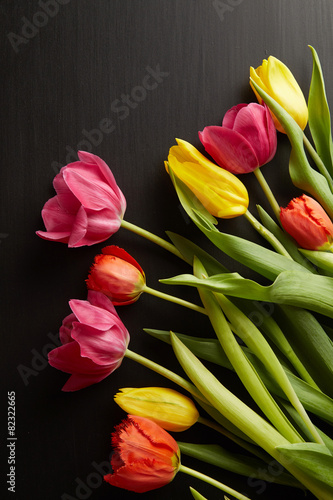 Naklejka tulipan ogród piękny bukiet lato