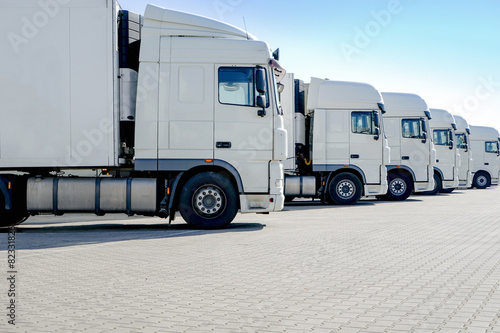 Fototapeta droga ciężarówka błękitne niebo przedni