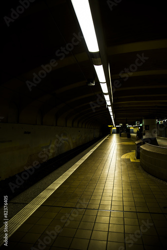 Fototapeta Train Metro Tunnel