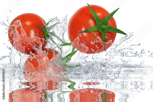 Plakat pomidor jedzenie warzywo owoc witamina