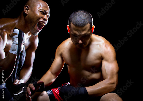Obraz na płótnie boks kick-boxing sztuki walki