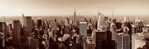 Fotoroleta manhatan amerykański panoramiczny nowy jork drapacz