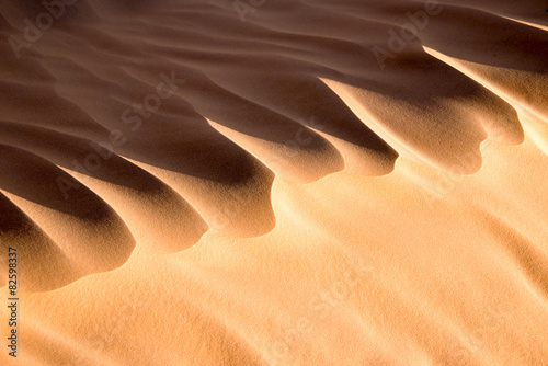 Fototapeta Close up of a sand dune, desert of Sahara, South Tunisia