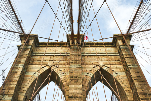 Fototapeta amerykański most brookliński architektura