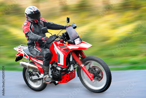 Plakat motor sport mężczyzna