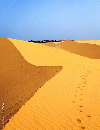 Naklejka pejzaż niebo wydma pustynia