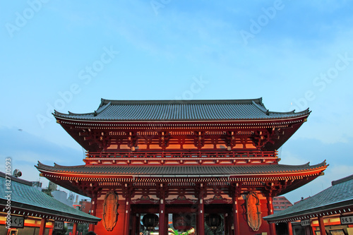 Fotoroleta sanktuarium wieża zmierzch japonia