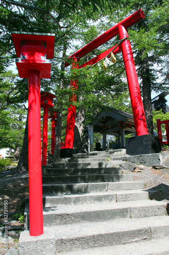 Naklejka świątynia japoński azja antyczny