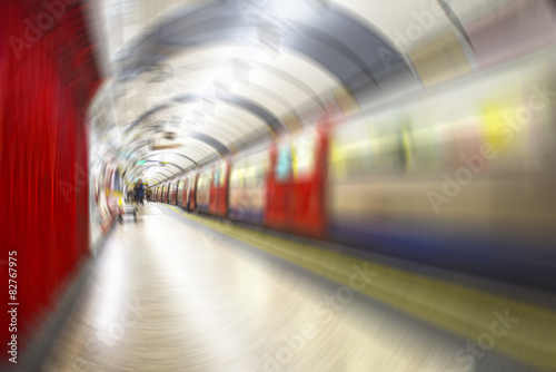 Obraz na płótnie peron londyn anglia