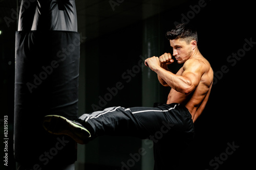 Obraz na płótnie sport bokser mężczyzna przystojny