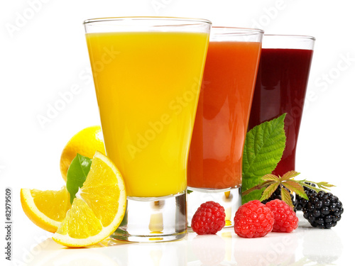 Naklejka świeży napój owoc wellnes