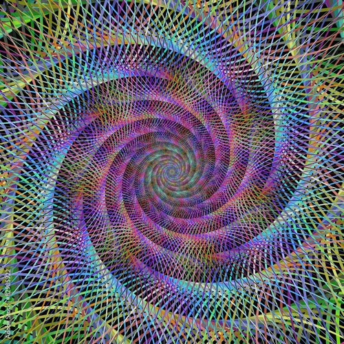 Fototapeta sztuka fraktal spirala