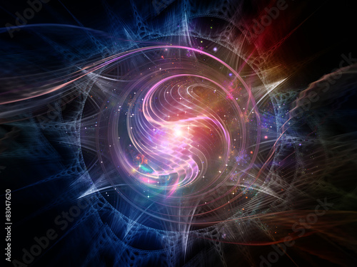 Obraz na płótnie kompozycja spirala ruch