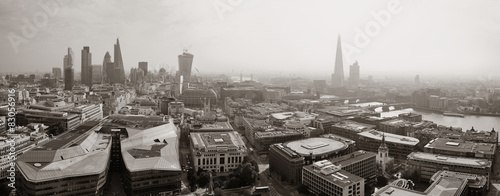 Naklejka panoramiczny panorama miejski