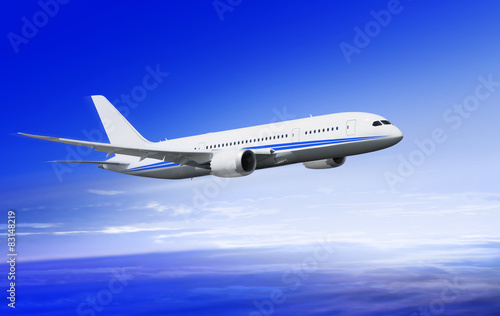 Plakat kokpit transport samolot lotnictwo