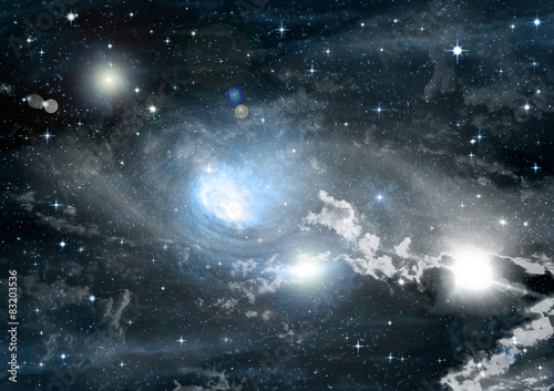 Obraz na płótnie galaktyka noc kosmos gwiazda