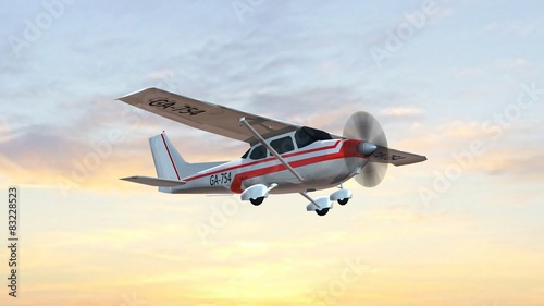 Obraz na płótnie samolot sport widok
