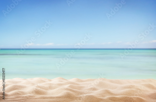 Plakat plaża niebo piękny wybrzeże