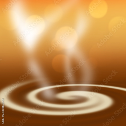 Fotoroleta jedzenie kawa spirala