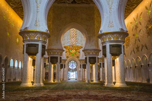 Fotoroleta architektura meczet arabski oświetlony wielki