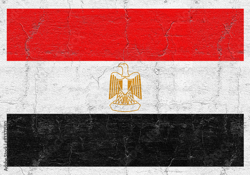 Fototapeta pustynia egipt piramida flaga
