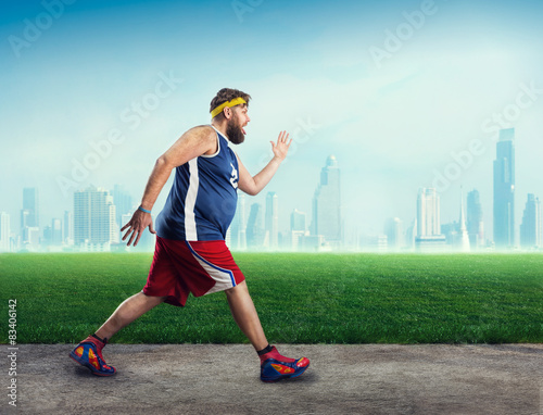 Fototapeta mężczyzna ćwiczenie sport zdrowy
