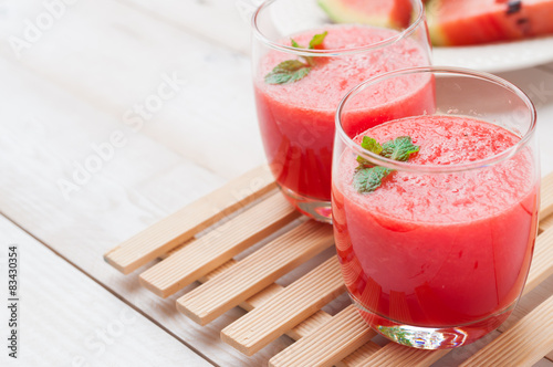 Fotoroleta zdrowy owoc świeży napój arbuz