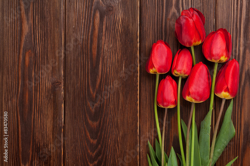 Fotoroleta widok tulipan bukiet świeży