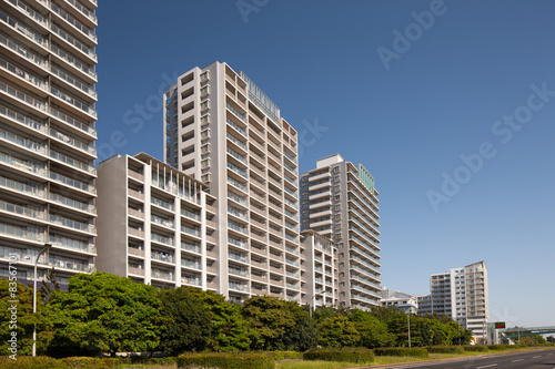Fototapeta błękitne niebo architektura japonia