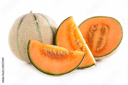 Fotoroleta jedzenie świeży owoc ciąć melon