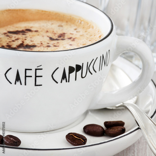 Obraz na płótnie cappucino napój kawa włoski jedzenie