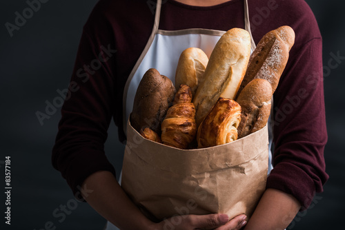 Fototapeta pszenica świeży jedzenie kobieta piekarnia