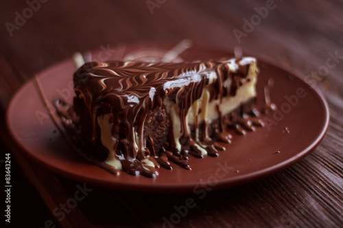Fototapeta czekolada świeży jedzenie kawiarnia deser