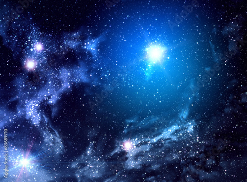 Plakat gwiazda galaktyka sztuka kosmos