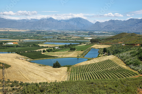 Fototapeta spokojny widok wiejski pole panorama