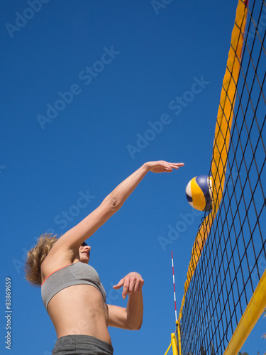 Fototapeta sportowy siatkówka piłka plaża