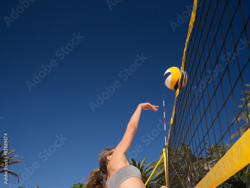 Obraz na płótnie sportowy piłka plaża