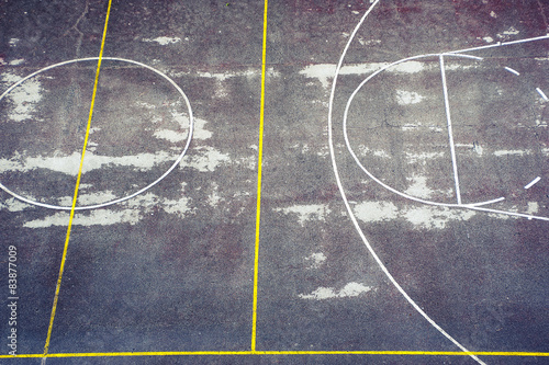 Fotoroleta koszykówka pole obracać się