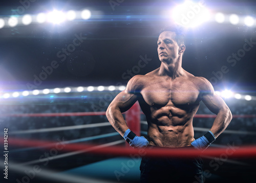 Obraz na płótnie ciało mecz ludzie kick-boxing fitness