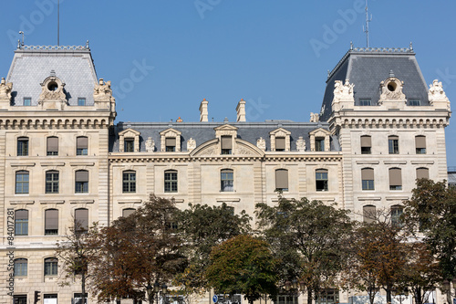 Fototapeta The building of the Prefecture of the Police in Paris