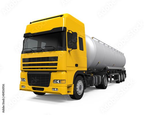 Fototapeta droga olej 3D ciężarówka transport