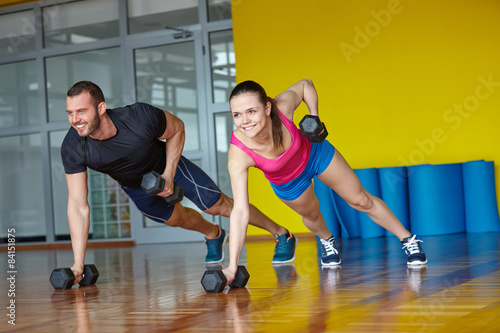 Fotoroleta lekkoatletka zdrowy ludzie siłownia