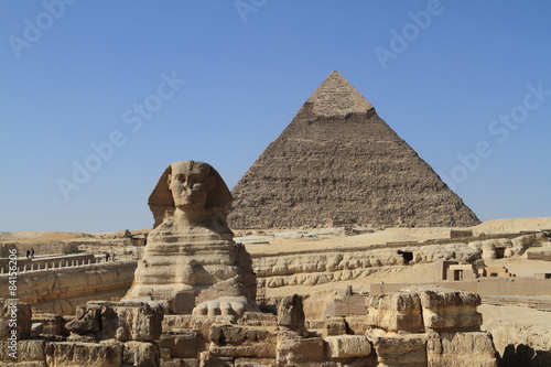Naklejka piramida architektura egipt afryka sfinks