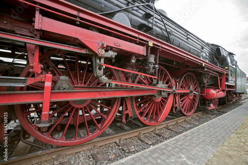 Fotoroleta niebo lokomotywa parowa lokomotywa silnik parowy dynamiczne