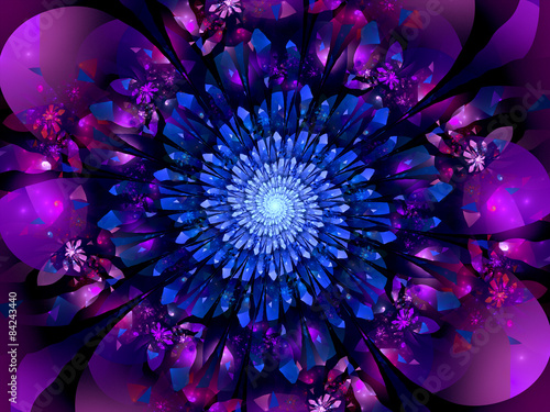 Fototapeta kwiat 3D spirala natura fraktal