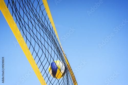 Fototapeta siatkówka plażowa sport niebo plaża