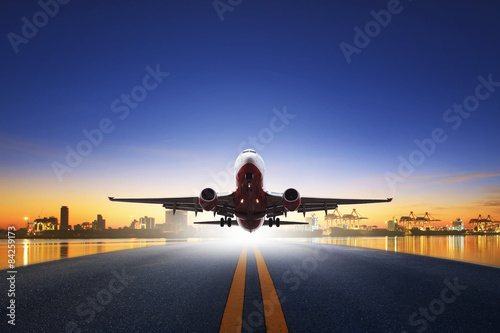 Plakat transport molo ekspresowy samolot lotnictwo