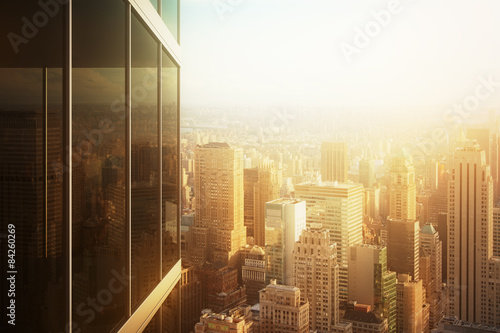 Fotoroleta miejski wieża perspektywa drapacz widok
