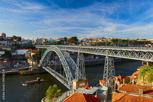 Obraz na płótnie europa widok most tramwaj