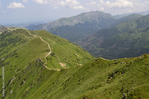 Fototapeta góra tatry ścieżka